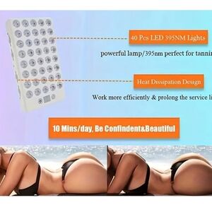 Light Therapy Uv Table Top Self Tanning Light 3 Settings &  Timer